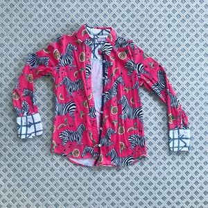 TIZZIE Long Sleeve Zebra Lemon Shirt